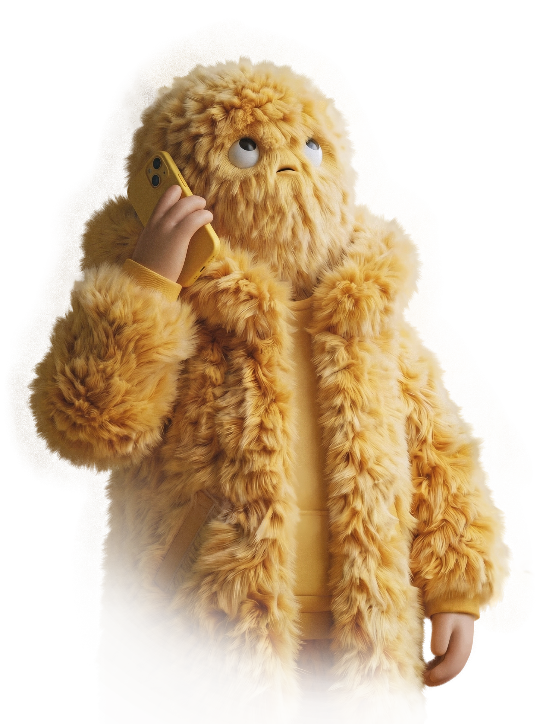 Fluffy yellow creature